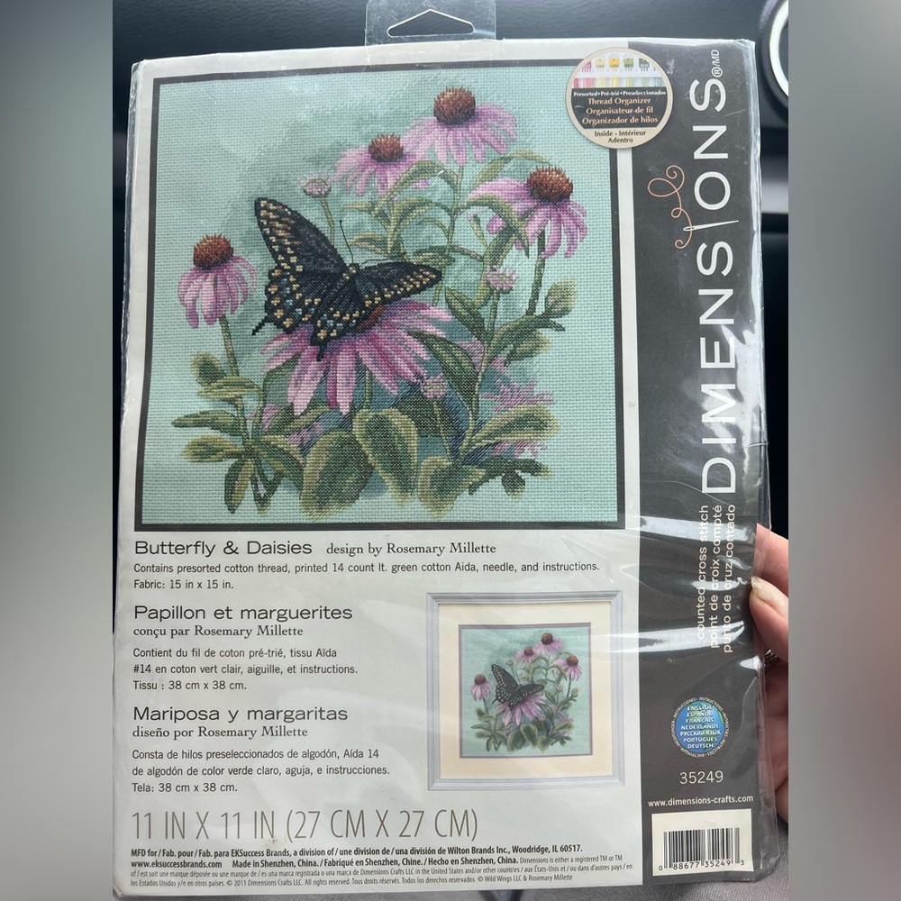 Dimensions Floral Butterfly Cross Stitch Kit 2014